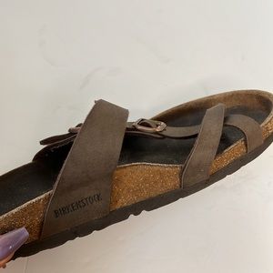 Birkenstock Brown Cross Sandals